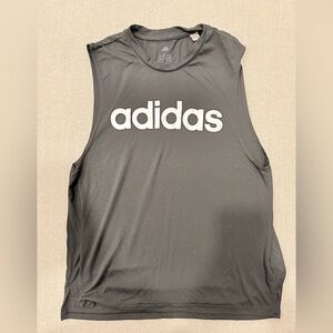 Adidas Women’s Logo Tank Top Black Size Large Sleeveless Athletic